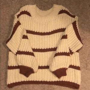 Mocha & Ivory Oversized Sweater